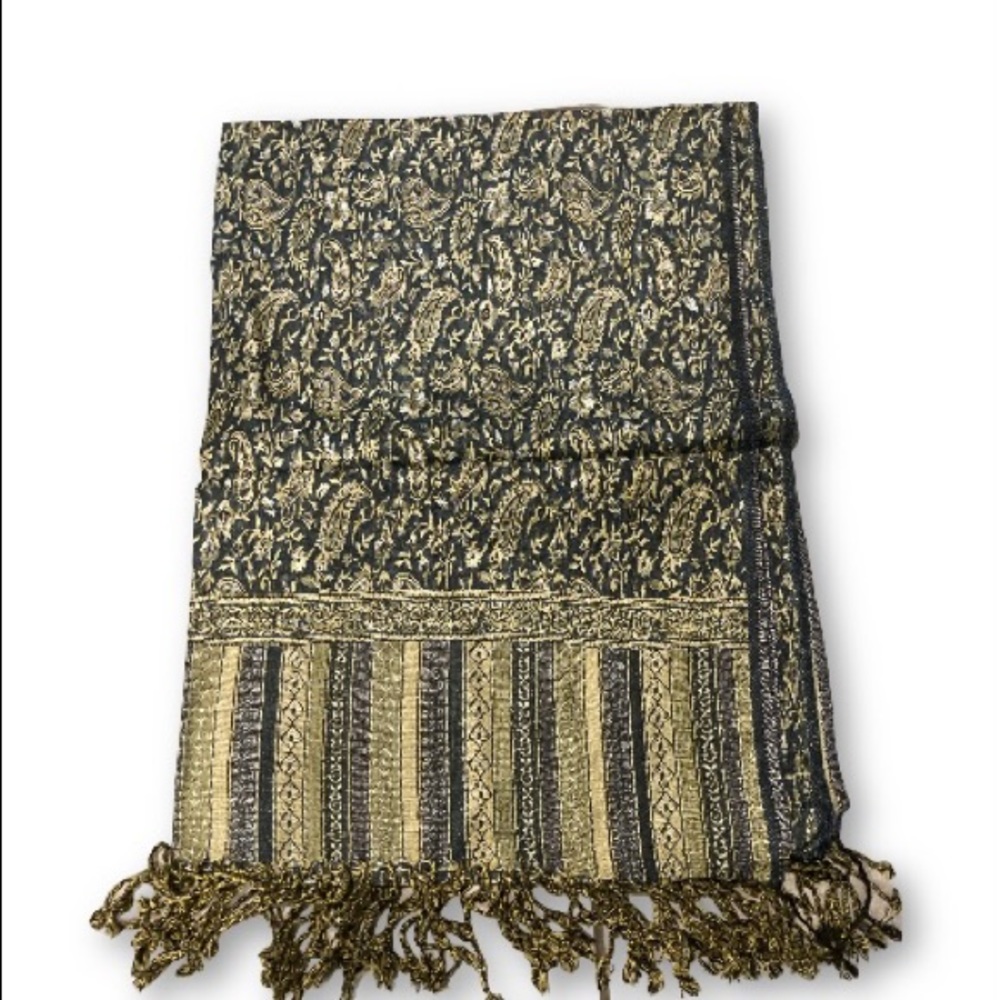 Pashmina (Olive & Navy)